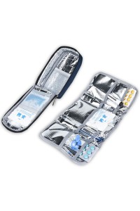 SKFAK0012 Custom Home First Aid Kit Car Outdoor Camping Group Activity School Community Office Design Classified Storage First Aid Kit Center Reflective Strip front view